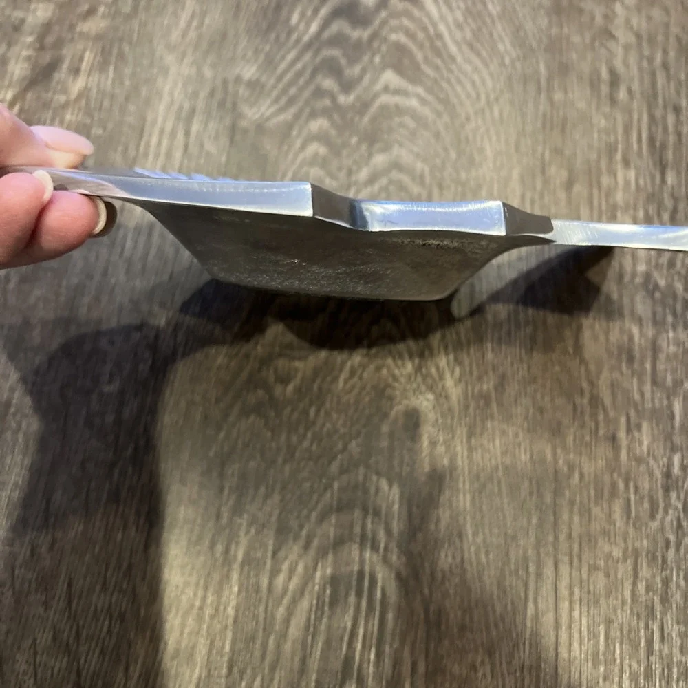 Cast Aluminum Footed Fish Shaped Dish, Made in India~8 inches